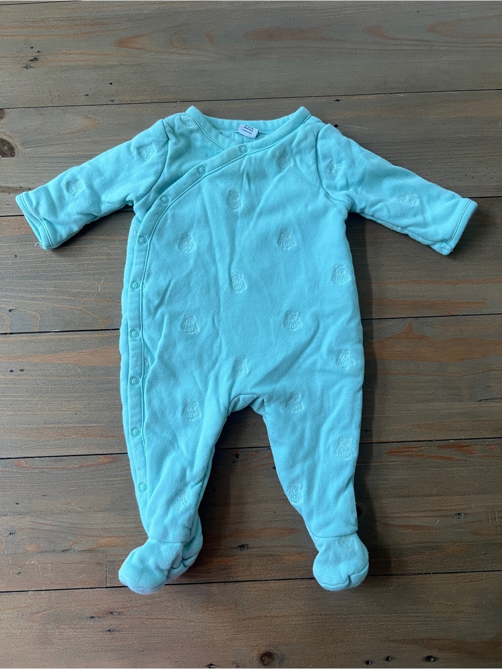 Janie and Jack Baby One-Piece Snap Footed Owl Print Romper - 0-3 Months